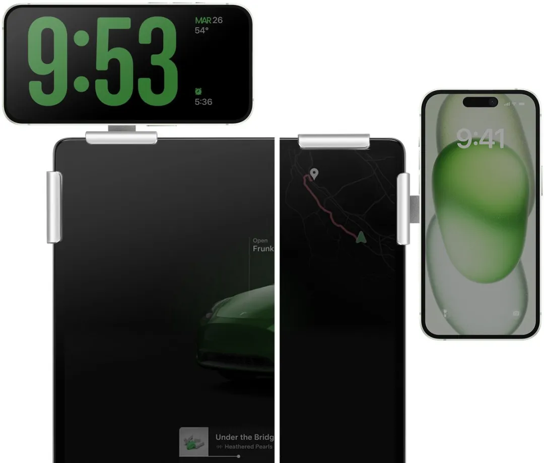 4Smarts Magnetische Schermhouder Qi2 Voor Telefoonconnector