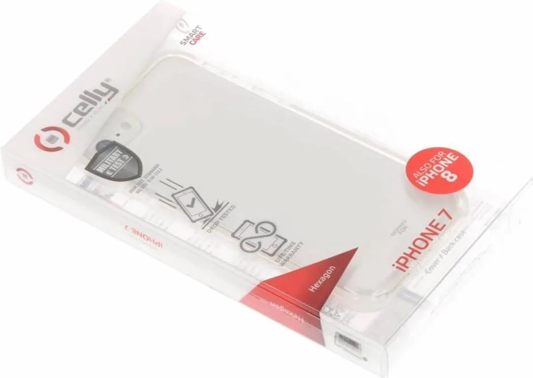 Celly Wit Hexagon Hoesje iPhone 8/7 - IPX72360802