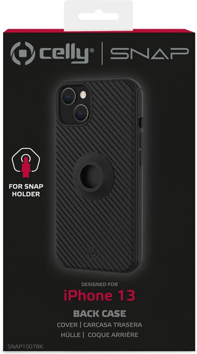 Celly Snap iPhone 13 Hoes - Zwart - SNAP1007BK - afbeelding 6 van 6