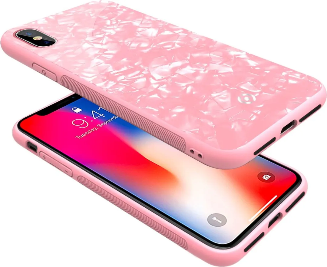 Celly Gelskin Siliconen Hoesje iPhone X/Xs - Roze