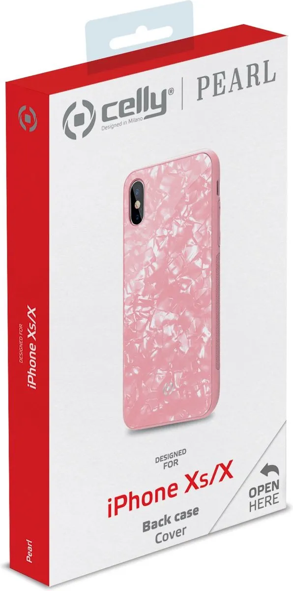 Celly Gelskin Siliconen Hoesje iPhone X/Xs - Roze