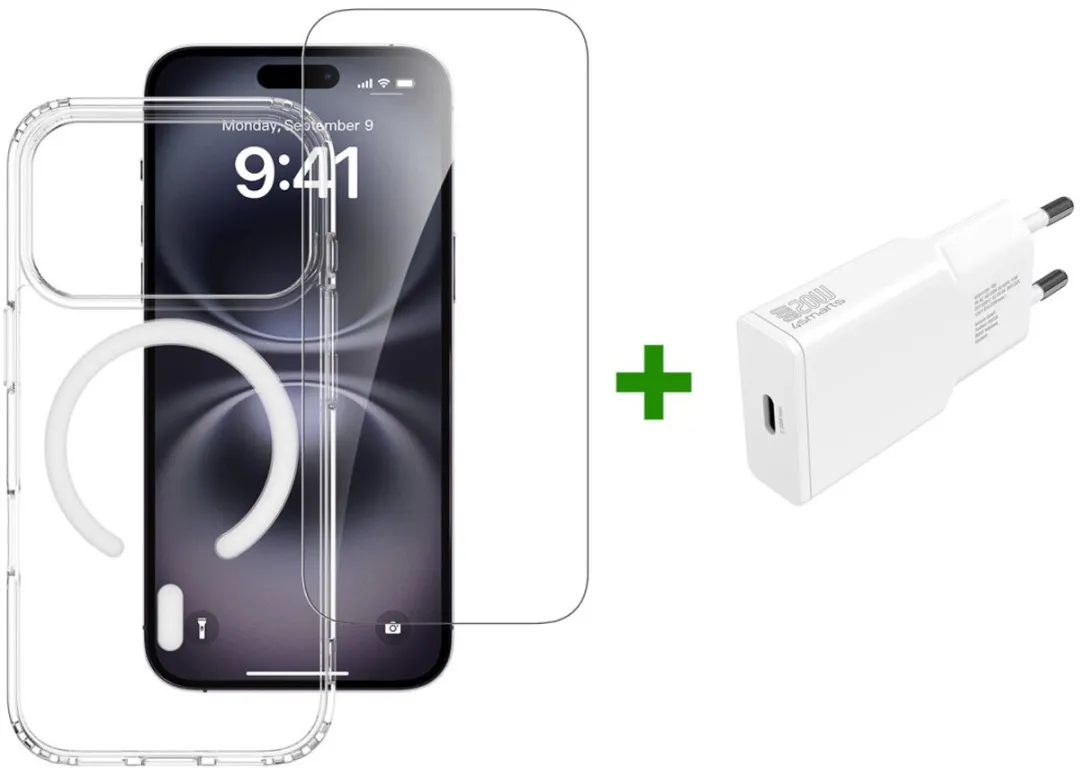 4Smarts 541558 iPhone 17 Pro Hoesje - Transparant Wit