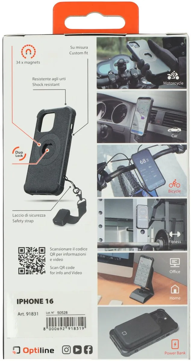 Lampa Mag Case iPhone 16 - DuoLock Bevestiging - Zwart 91831 - afbeelding 6 van 6