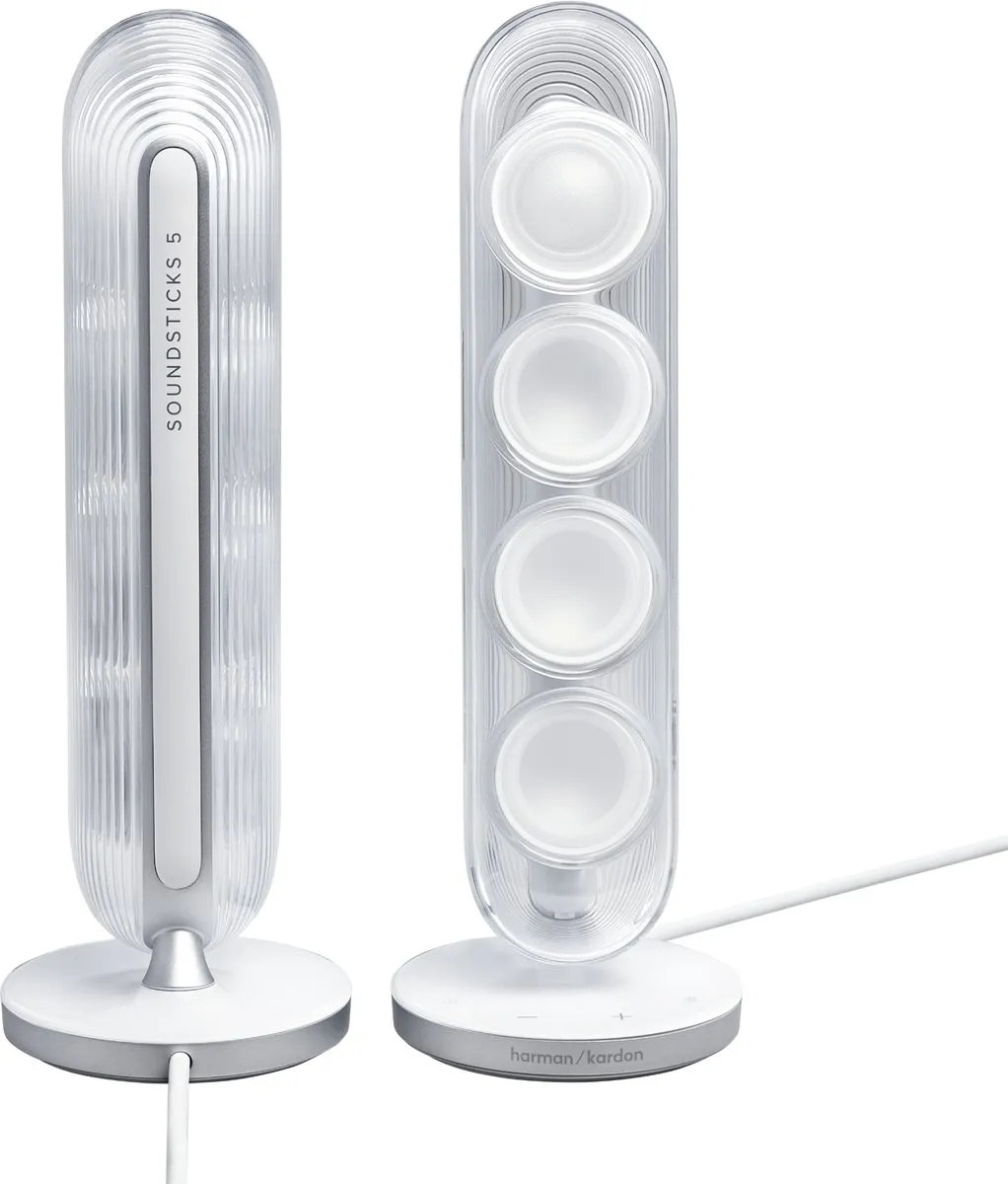 Harman Kardon SoundSticks 5 Draadloos Bluetooth Speaker - Wit - afbeelding 6 van 6