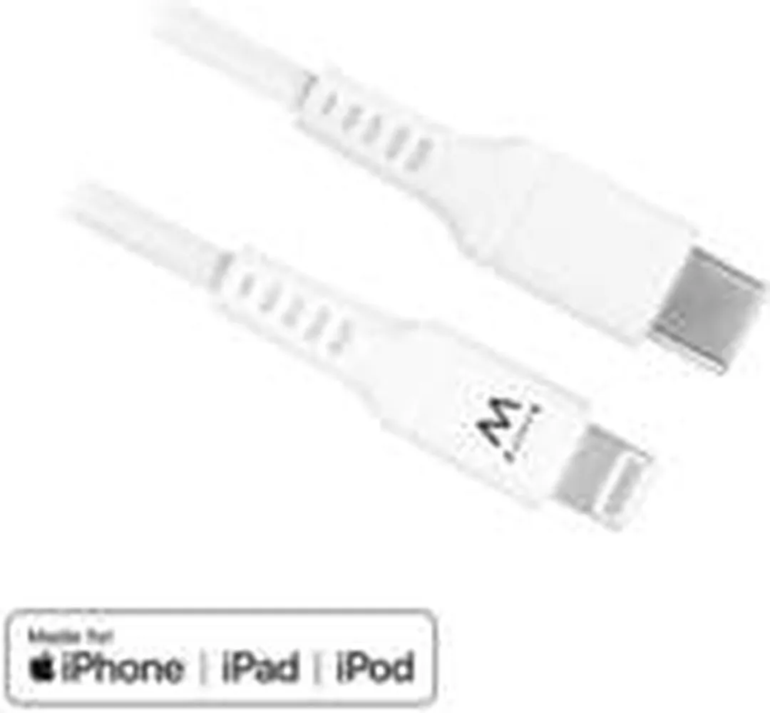Ewent EW9915 USB-C naar Lightning-kabel - Wit