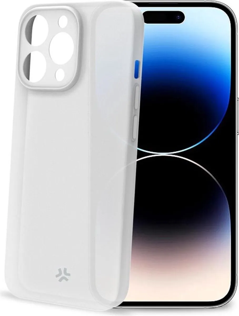 Celly Space Siliconen Hoesje iPhone 15 Pro - Wit