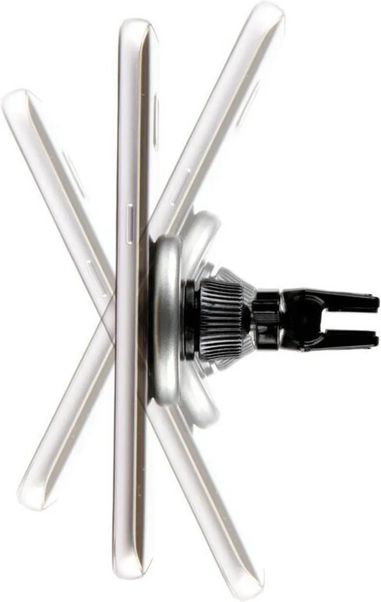 Lampa Magneto Plus Universele Telefoonhouder Auto - 6.5" - Silver/Zwart