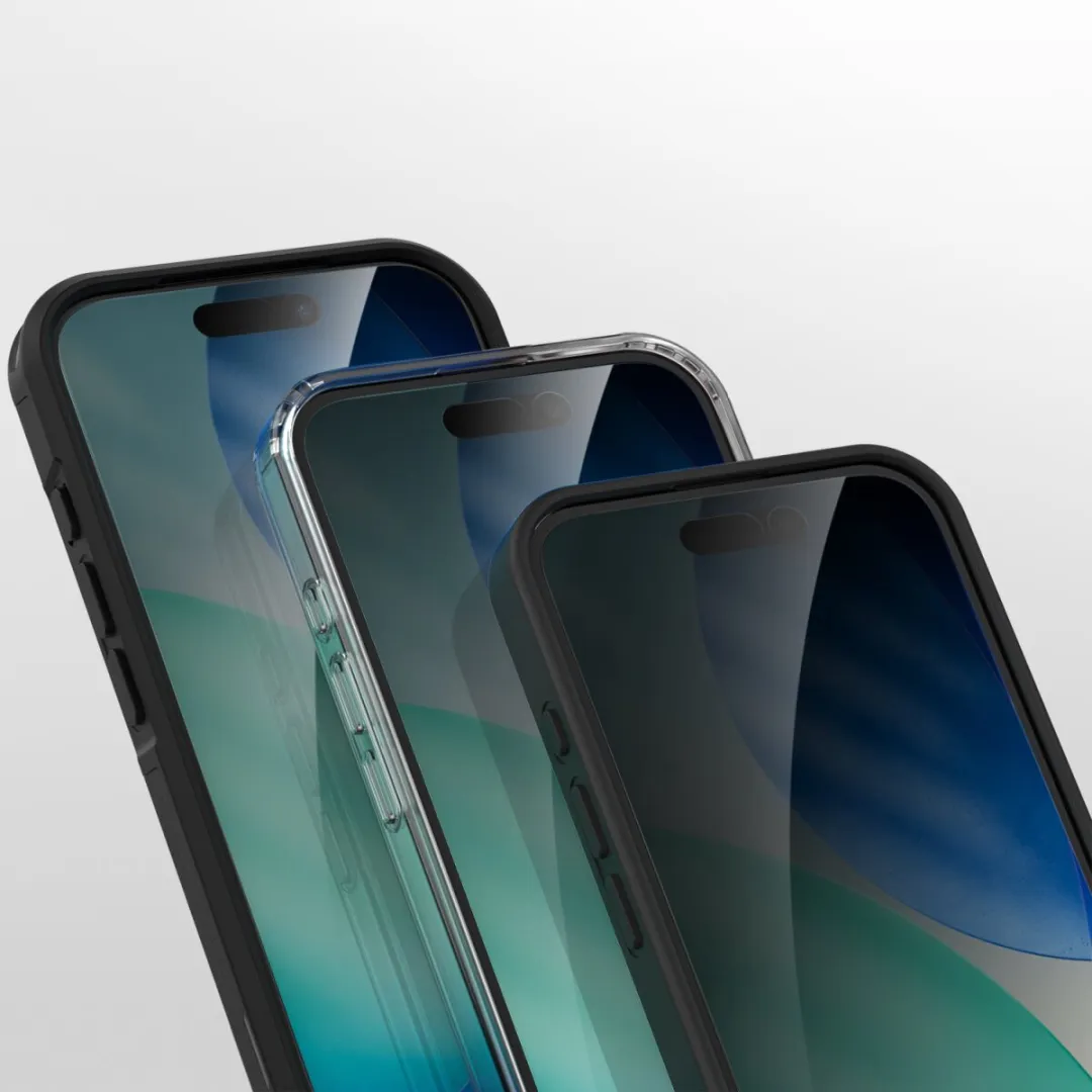 4Smarts iPhone 17 Anti-Spion Schermbeschermer - Gehard Glas - Zwart