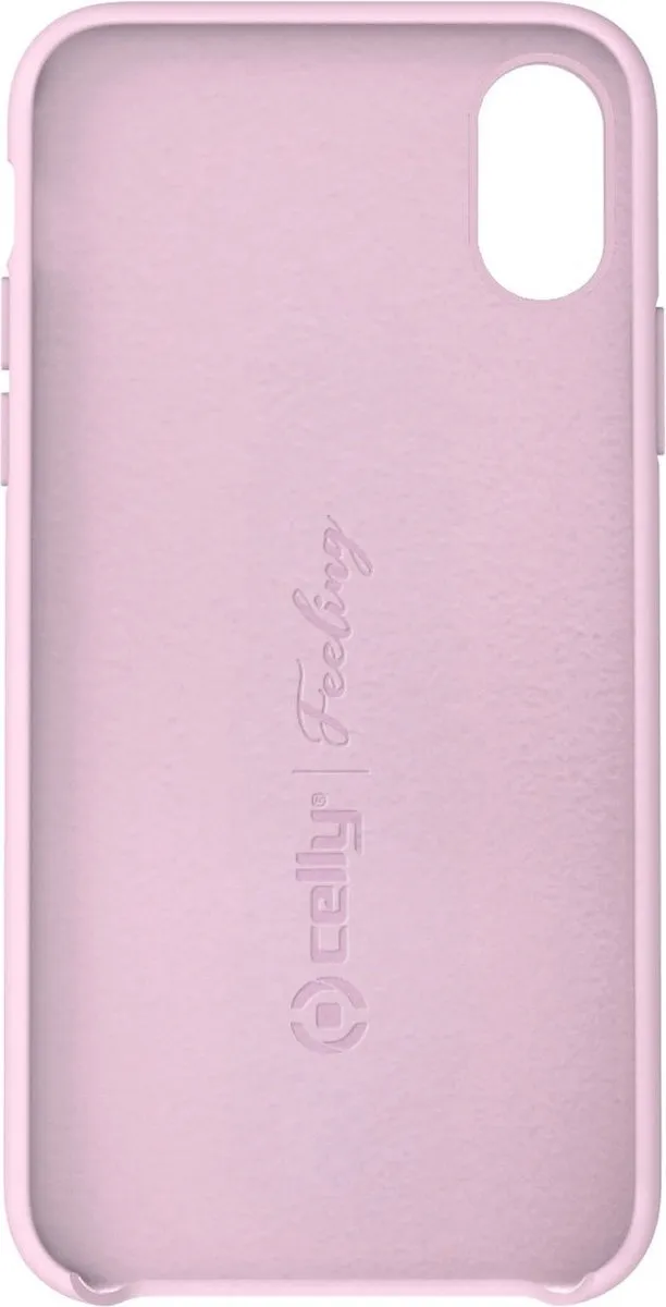 Celly Feeling Back Cover iPhone X/XS - Roze - FEELING900PK