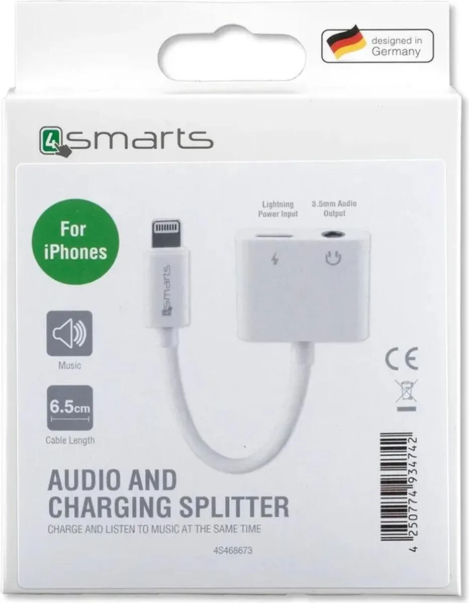 4Smarts Lighting Splitter 4S468673 - Wit 5m