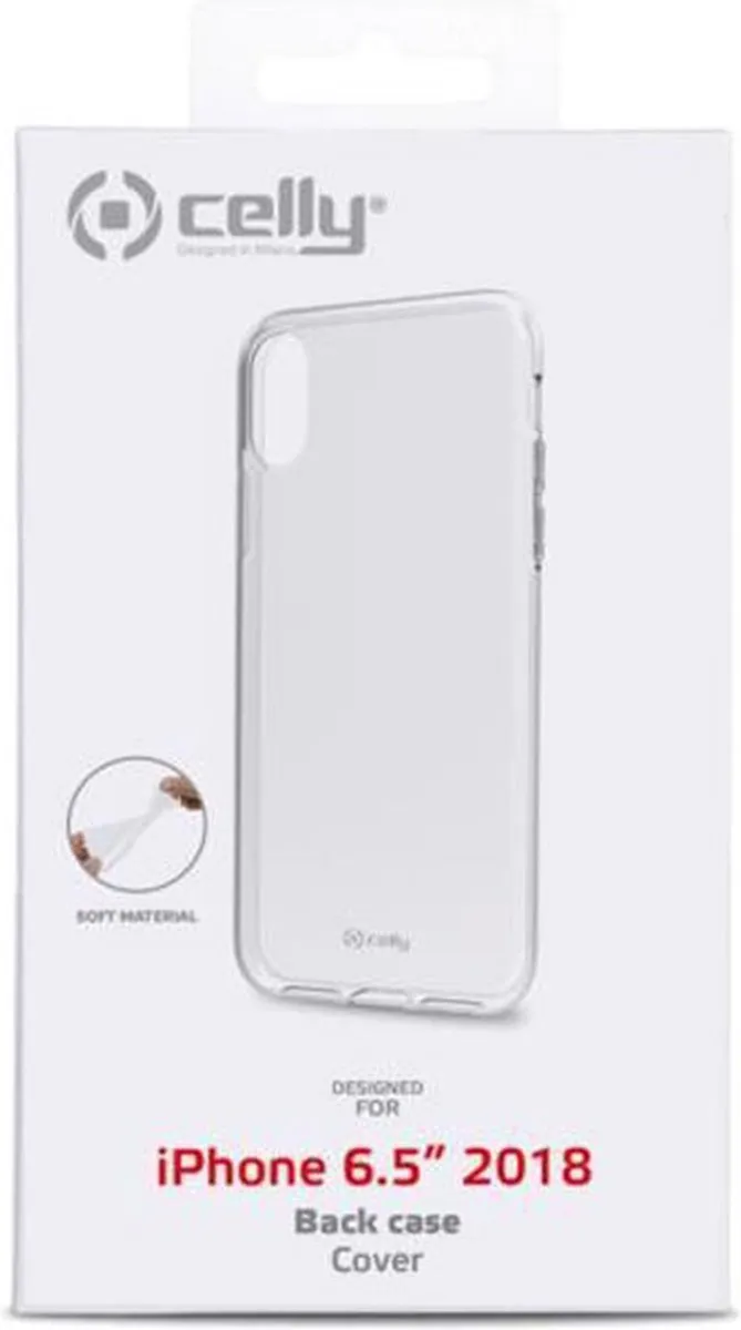 Celly Gelskin Siliconen Hoesje iPhone XS Max - Transparant - GELSKIN999