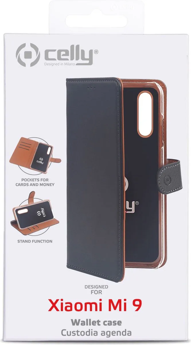 Celly Wally Bookcase Hoesje iPhone 11 Pro - Kunstleer - 3 Pasjes - Zwart