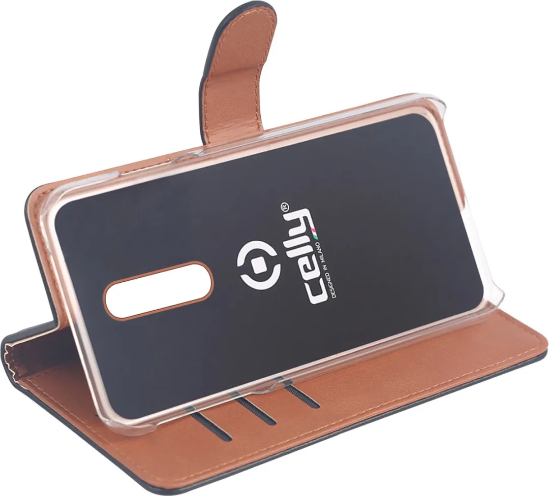 Celly Wally Bookcase Hoesje iPhone 11 Pro - Kunstleer - 3 Pasjes - Zwart