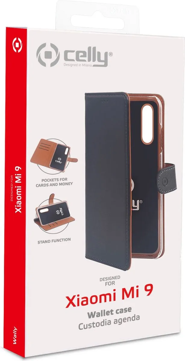 Celly Wally Bookcase Hoesje iPhone 11 Pro - Kunstleer - 3 Pasjes - Zwart