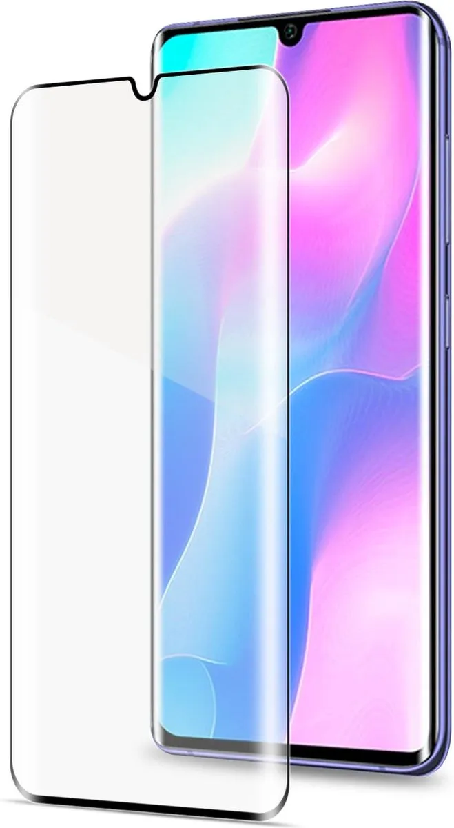 Celly Xiaomi Mi Note 10 Lite 3D Glass Schermbeschermer - Transparant