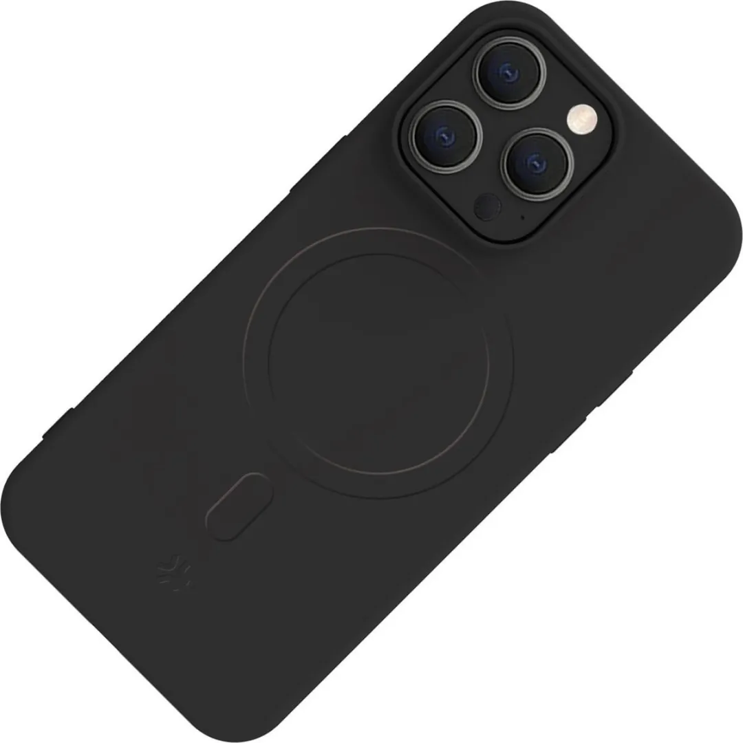 Celly Cromo Siliconen Hoesje iPhone 15 Pro Max - Zwart - afbeelding 6 van 6