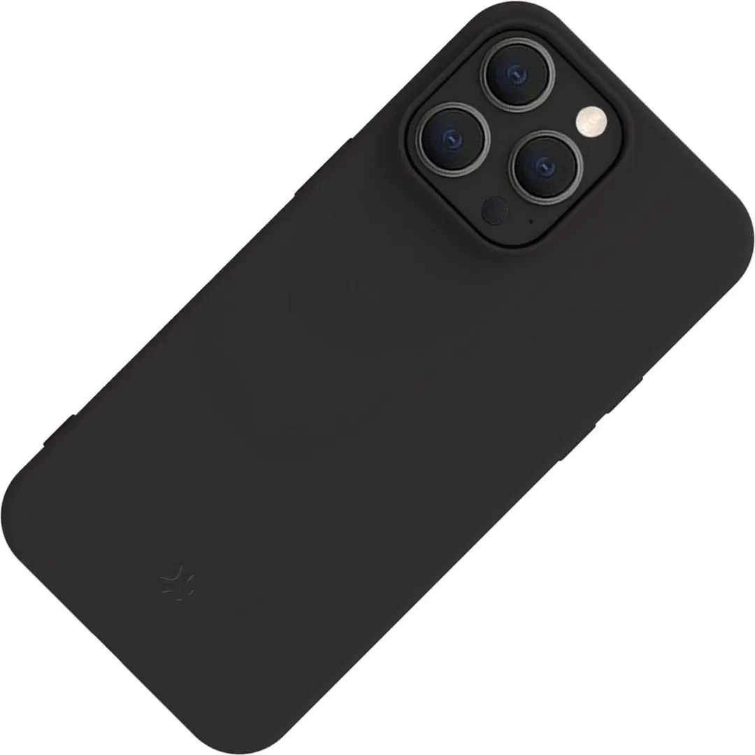 Celly Cromo Siliconen Hoesje iPhone 15 Pro Max - Zwart