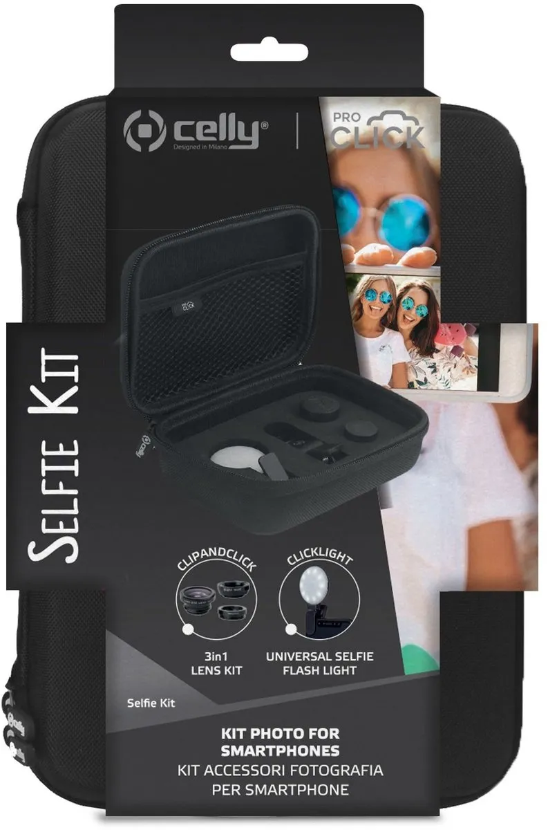 Celly ProLight Selfie Kit - Smartphone - 14" - Zwart - afbeelding 6 van 6