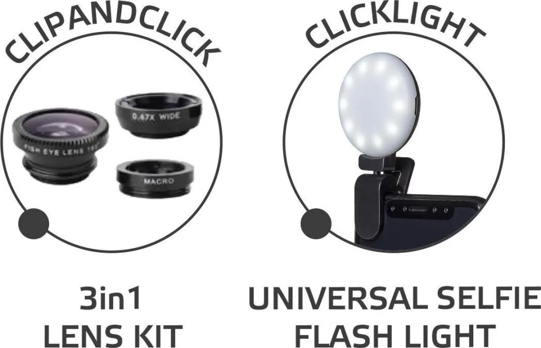 Celly ProLight Selfie Kit - Smartphone - 14" - Zwart