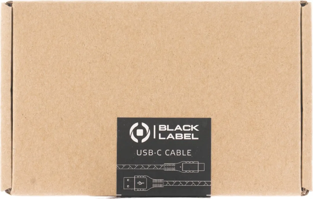 Celly Black Label BL2MUSBUSBC USB-A naar USB-C Kabel 2m - Zwart