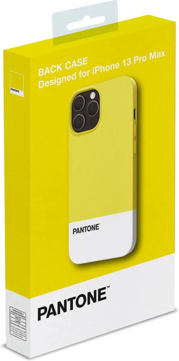 Celly Pantone Back Cover iPhone 13 Pro Max PT-PC1009Y - Geel