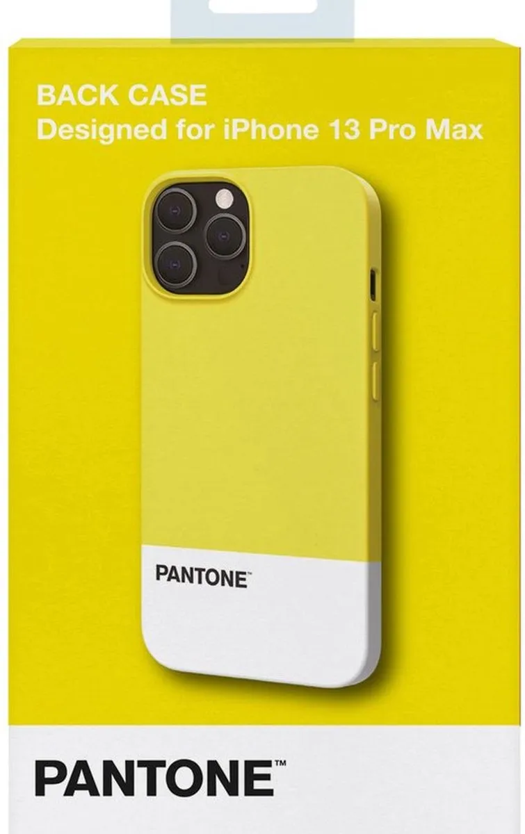 Celly Pantone Back Cover iPhone 13 Pro Max PT-PC1009Y - Geel