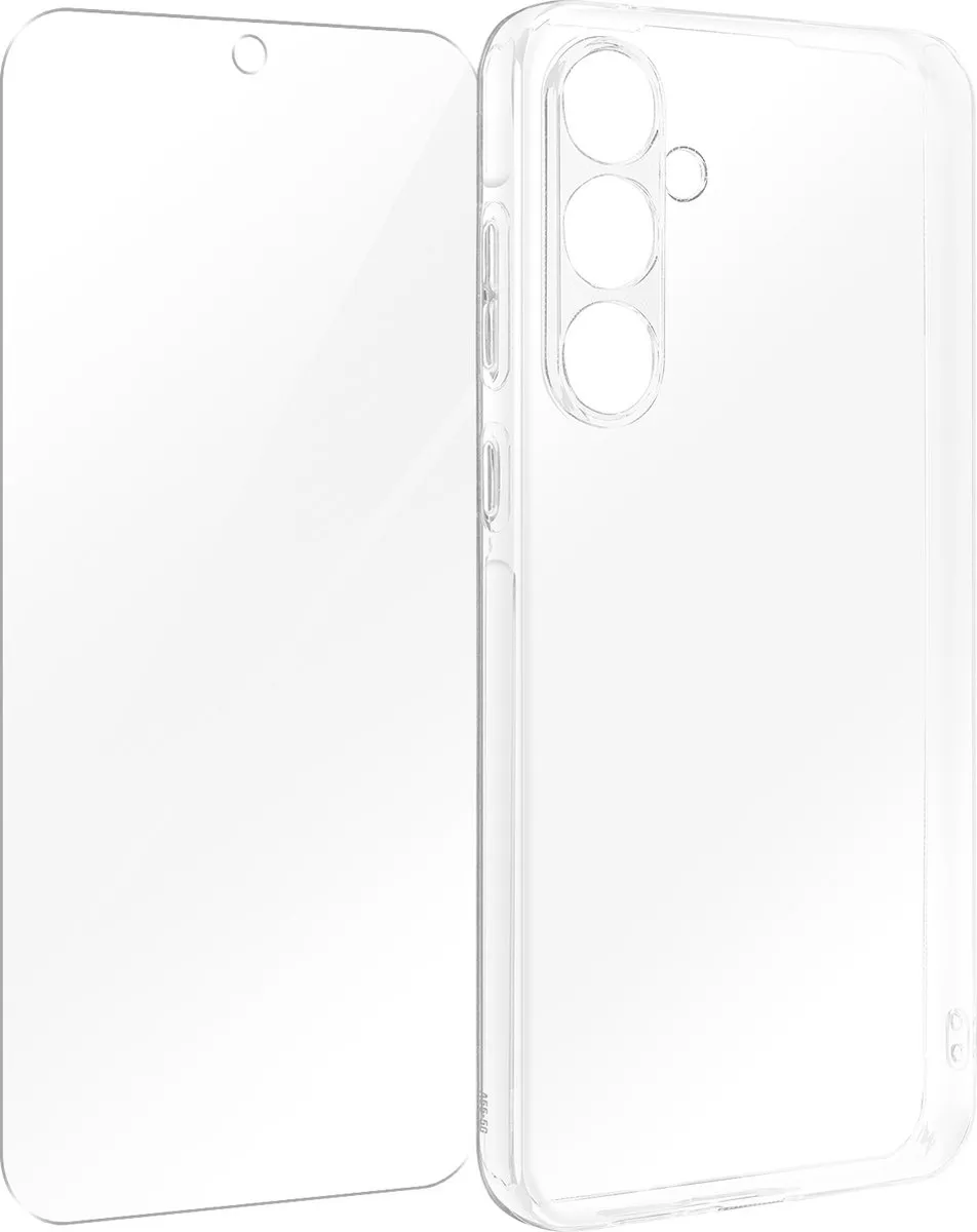 4Smarts Hoes Samsung Galaxy A55 9H Glas - Transparant PACK-4SMA-A556B