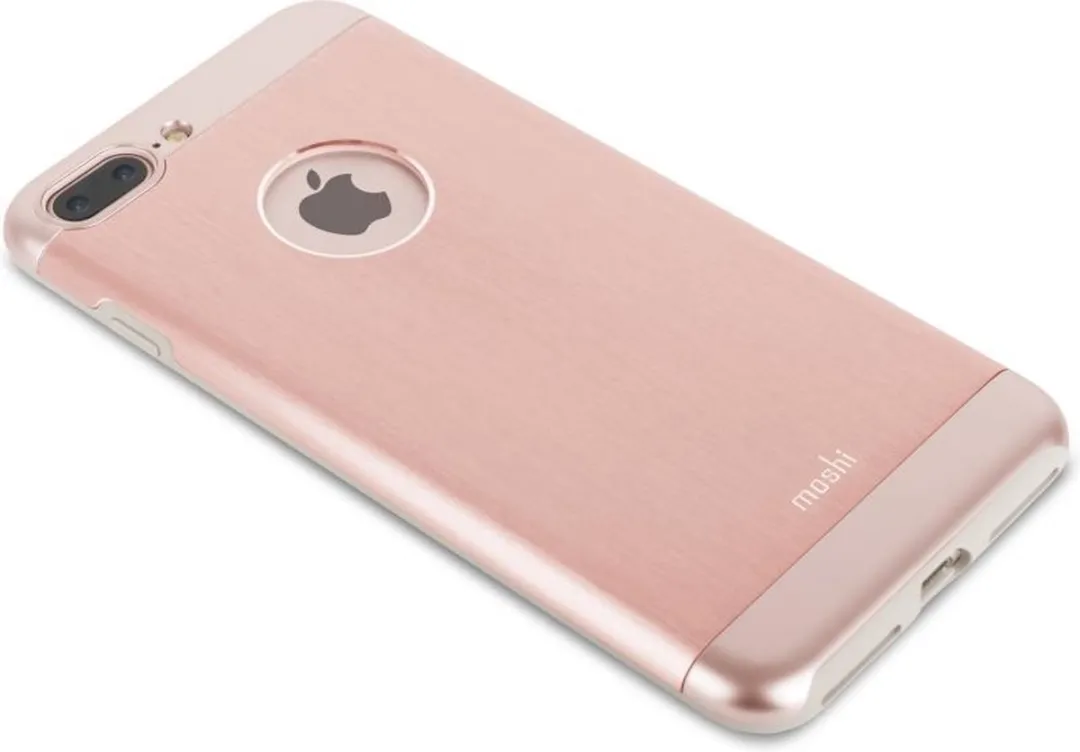 Moshi iGlaze Armour iPhone 8 Plus Hoesje - Rosé Goud - afbeelding 6 van 6