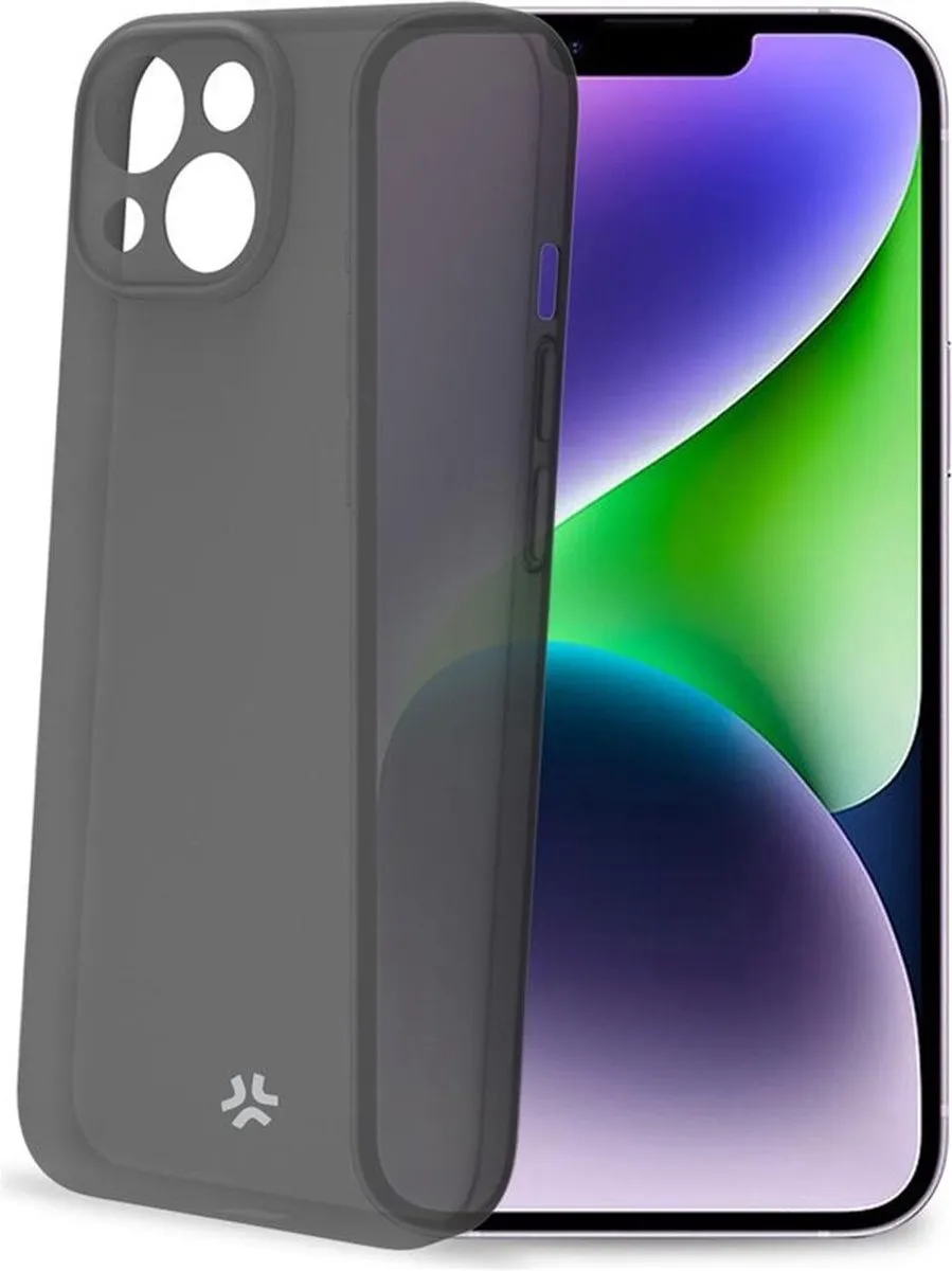 Celly Space Siliconen Hoesje iPhone 15 Plus - Zwart - afbeelding 2 van 3