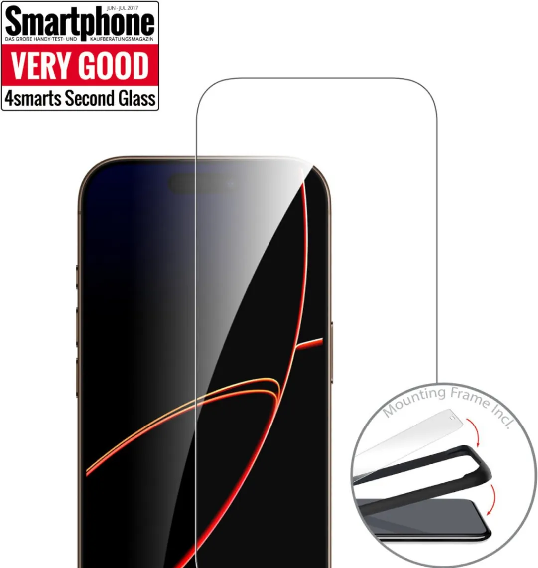 4Smarts Second Glass Schermbeschermer iPhone 17 Pro - Gehard Glas