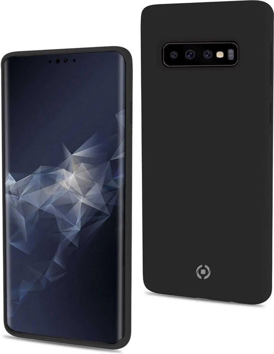 Celly Feeling Siliconen Hoesje FEELING891BK - Samsung Galaxy S10+ - Zwart - afbeelding 6 van 6