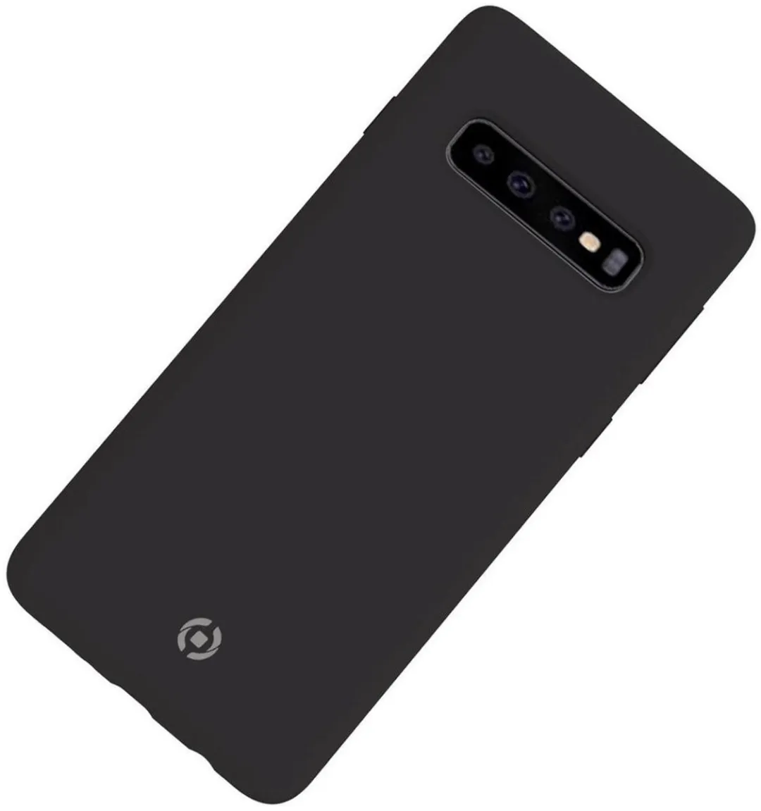 Celly Feeling Siliconen Hoesje FEELING891BK - Samsung Galaxy S10+ - Zwart