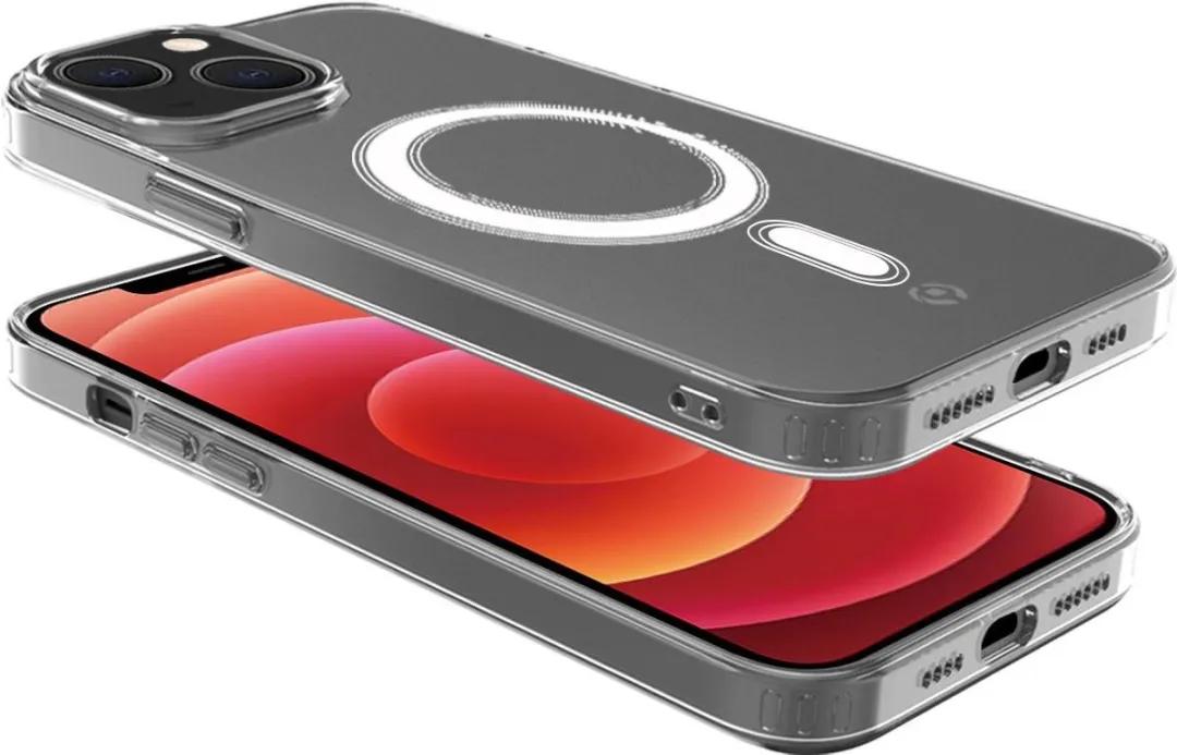 Celly GelskinMag Siliconen Hoesje iPhone 14 Plus - Transparant - Magsafe