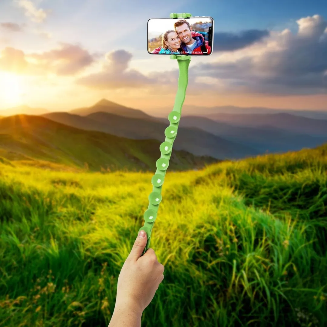 Celly Snake Selfiestick Groen - 15 Inch - 500g - afbeelding 6 van 6