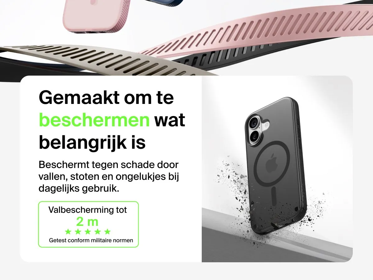 Belkin SheerForce Grip Hoesje iPhone 17 - MSA034HQBK - Zwart