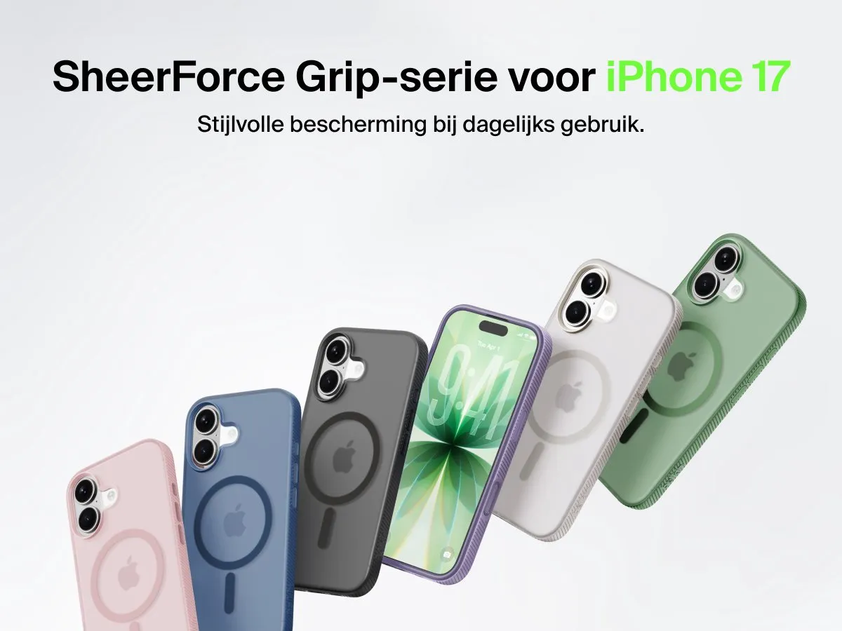 Belkin SheerForce Grip Hoesje iPhone 17 - MSA034HQBK - Zwart