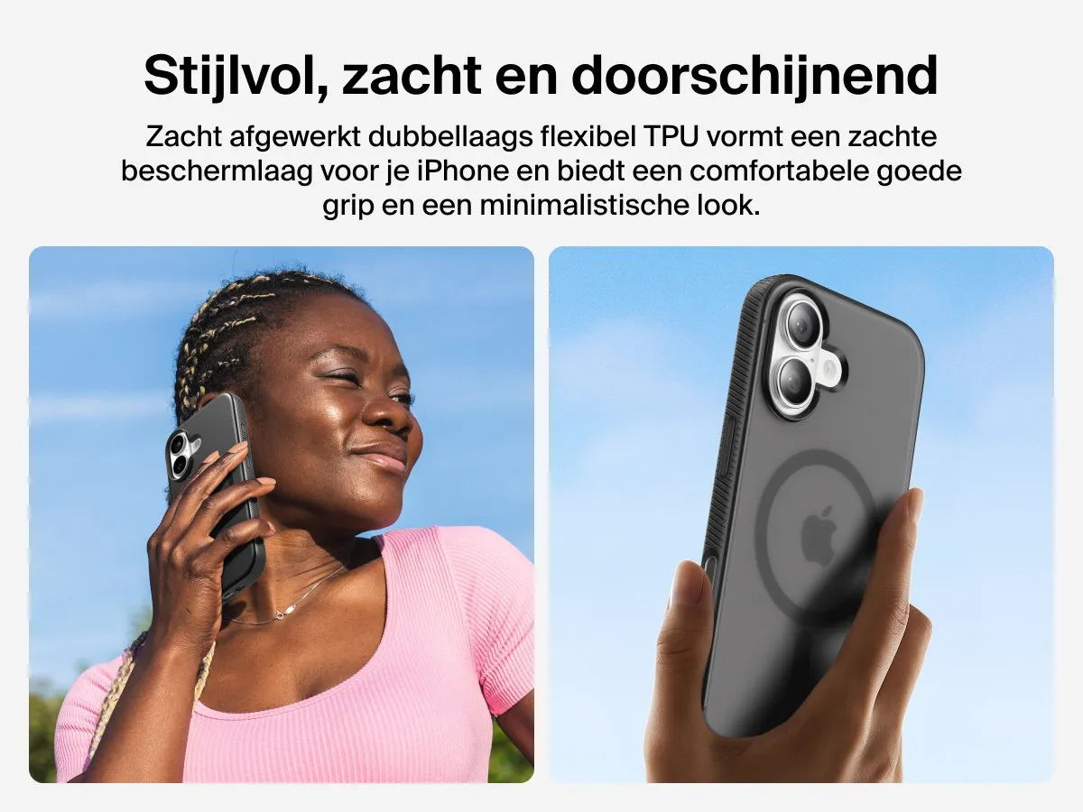 Belkin SheerForce Grip Hoesje iPhone 17 - MSA034HQBK - Zwart