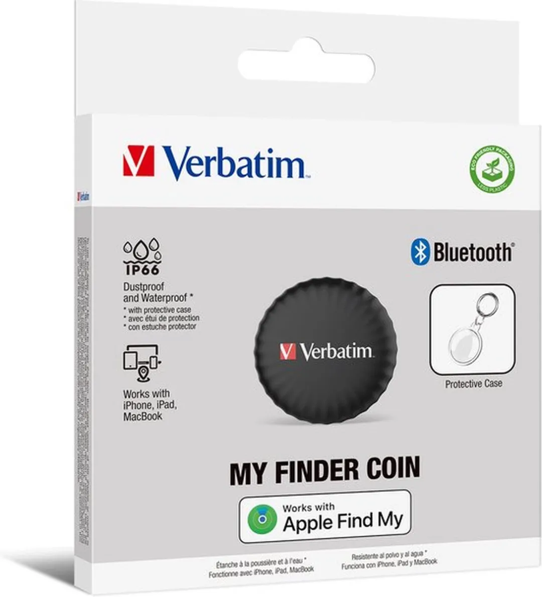 Verbatim My Finder Coin Bluetooth Tracker - Zwart