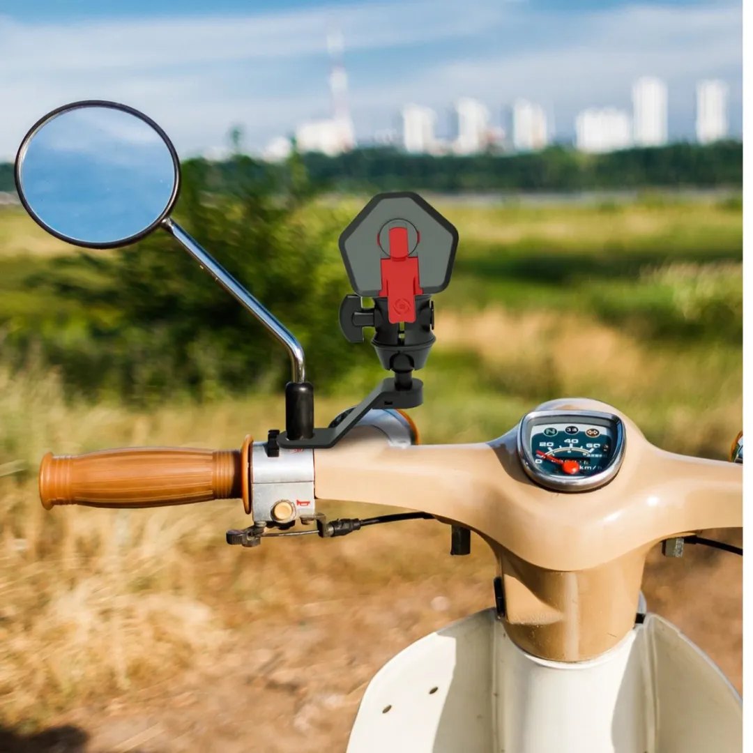 Celly Snap Motor Telefoonhouder 360° - Zwart - afbeelding 6 van 6