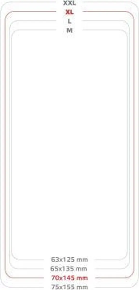 Celly Wally Unica Maat XL Hoesje - wit