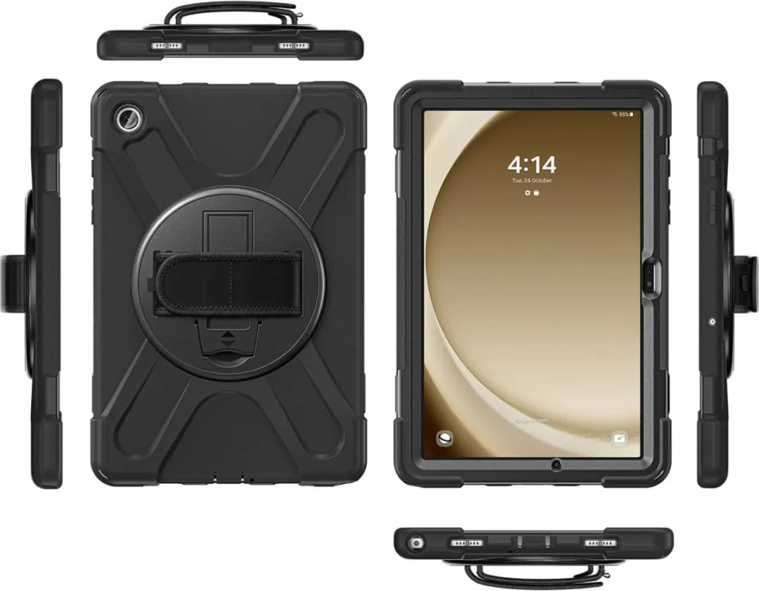 4Smarts Hoes Samsung Galaxy Tab A9 Plus 11" - Zwart - 540407