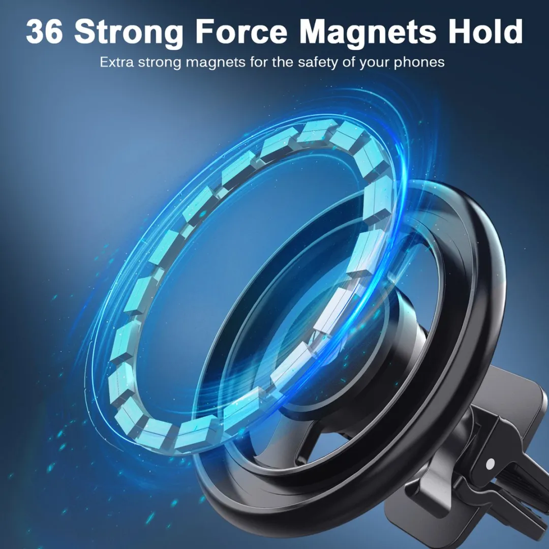 Celly Ghost Mag Pro Magnetische Telefoonhouder - iPhone 12/Pro - Zwart