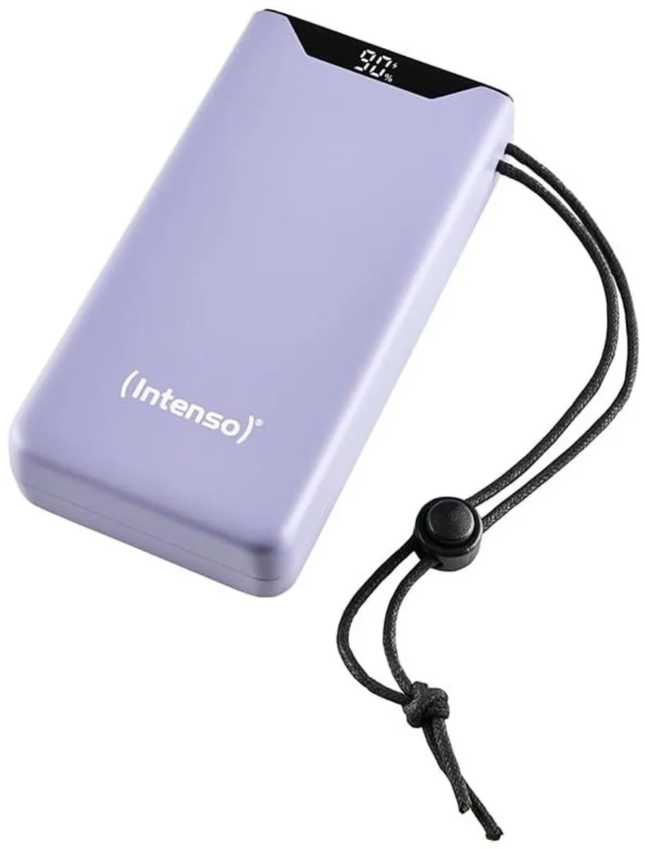 (Intenso) F20000 Powerbank 20.000 mAh Li-Po - display - PD en QC 3.0 - paars (7332053)