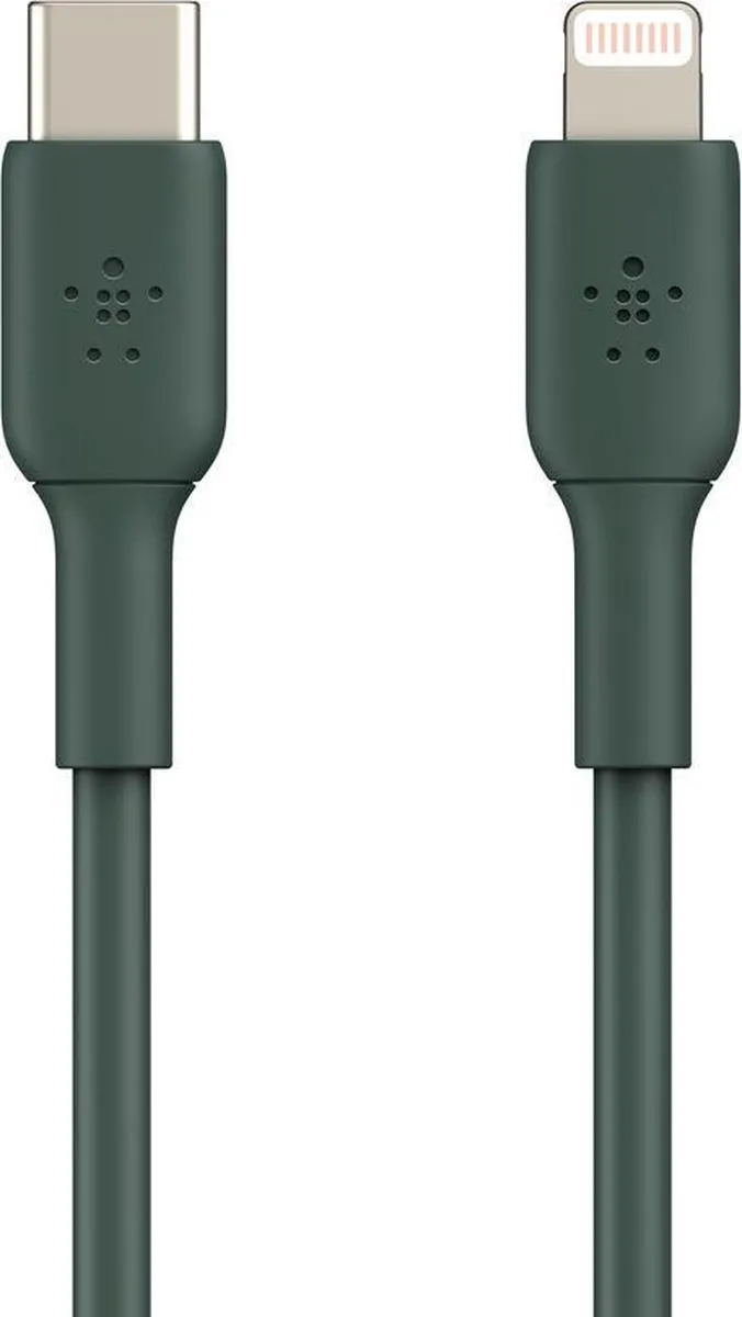Belkin iPhone Lightning naar USB-C Kabel 1m - Midnight Groen