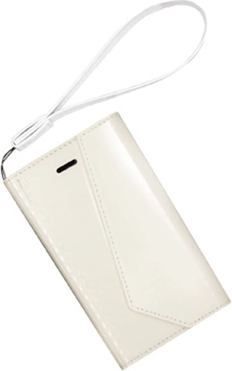 Celly Wally Lady Serie LADY390WH Hoesje - Samsung Galaxy S5 - Kunstleder - Wit - afbeelding 3 van 4