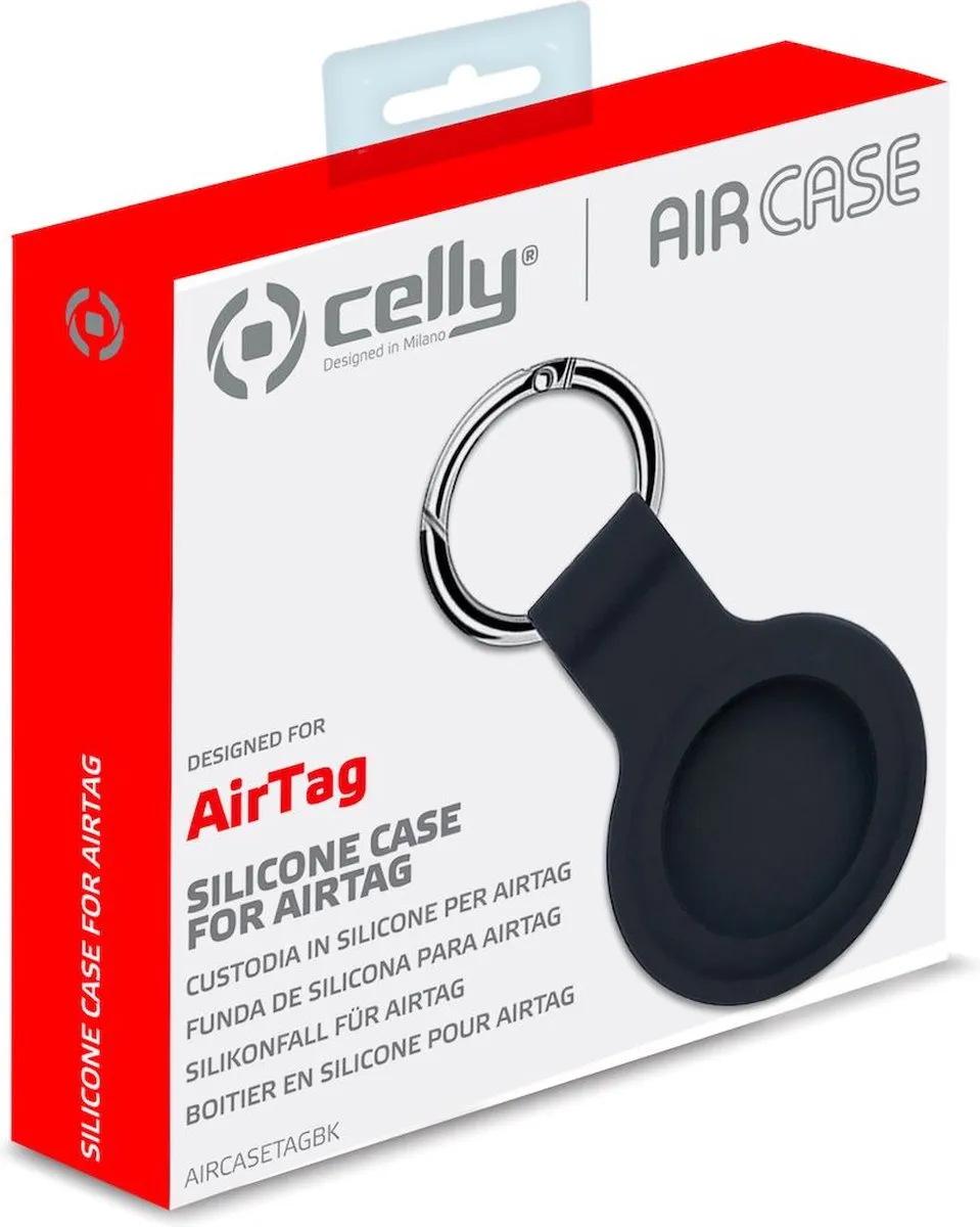 Celly AirTag Hoesje - Zwart - afbeelding 3 van 4