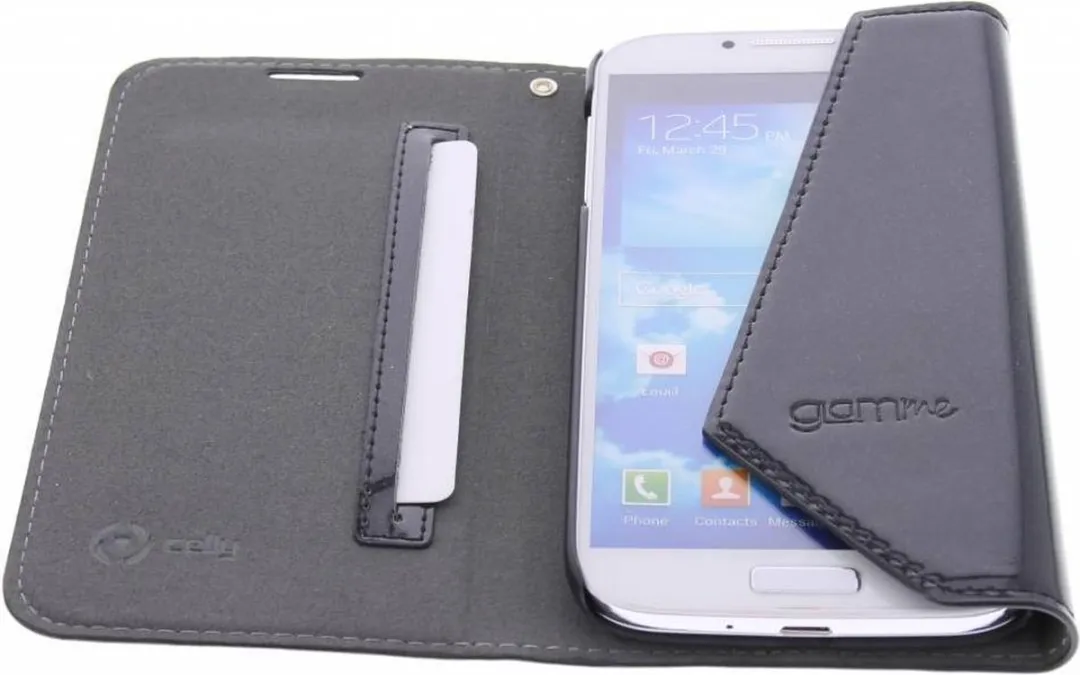 Celly Lady Wally Hoes Samsung Galaxy S4 - Zwart - afbeelding 2 van 3