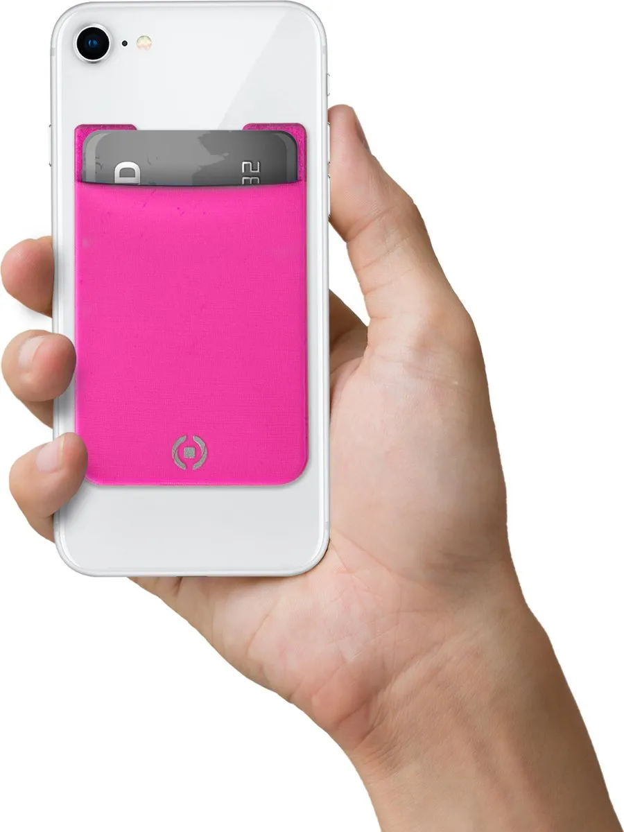 Celly Zelfklevende Kaarthouder Roze - 8021735742074
