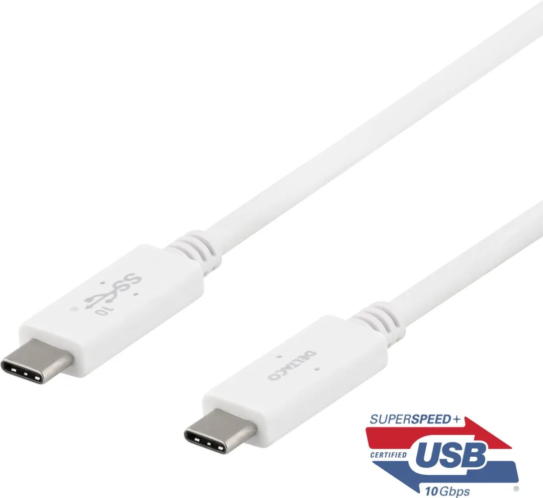 Deltaco USBC-1406M USB-C Kabel 10Gbit/s