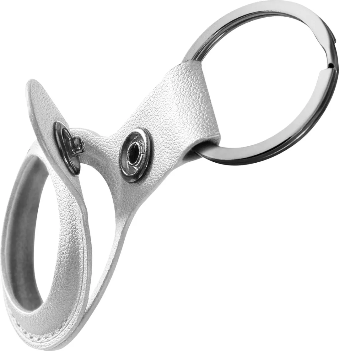 Deltaco MCASE-TAG11 Sleutelhanger - Apple AirTag - Wit Kunstleer - afbeelding 6 van 6